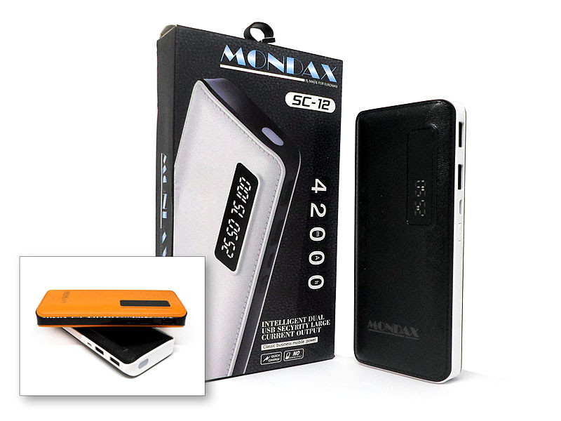 Зовнішній акумулятор (power bank) MONDAX 60000мАг (2400мАч) 50шт SC-12M