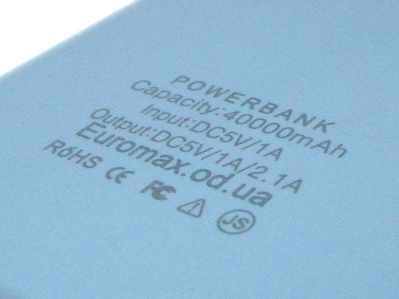 Внешний аккумулятор (power bank) MONDAX 40000мАч (6000мАч) 100шт SC-23M - фото 5 - id-p723636629