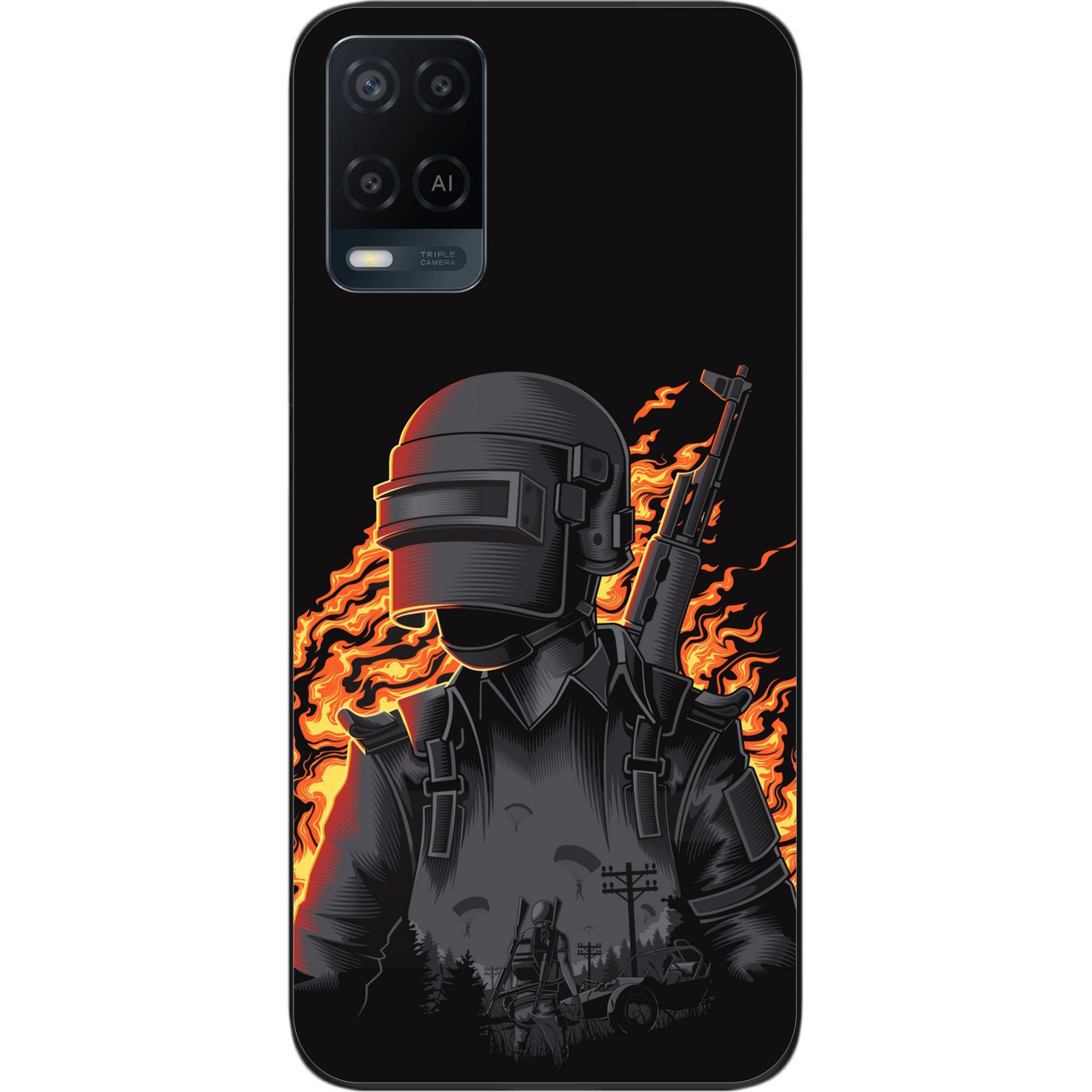 Силіконовий чохол для OPPO A54 з картинкою PUBG, фото 1