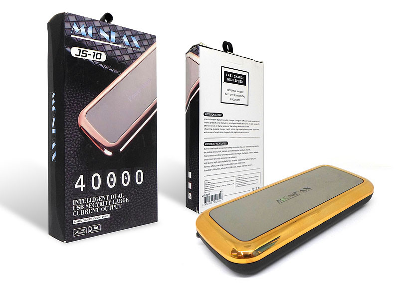 Зовнішній акумулятор (power bank) MONDAX 40000мАг (6000мАч) 50шт JS-10M