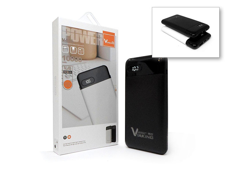 Зовнішній акумулятор (power bank) VIAKING 10000мАг 100шт V-015