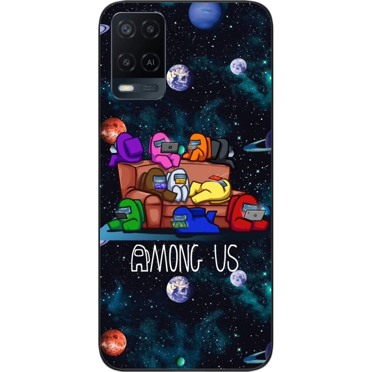 Силіконовий чохол для OPPO A54 з картинкою Among us Команда, фото 1