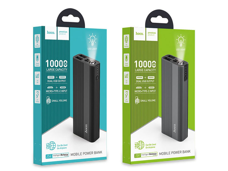 Зовнішній акумулятор (power bank) Hoco 10000мАч 88шт J54