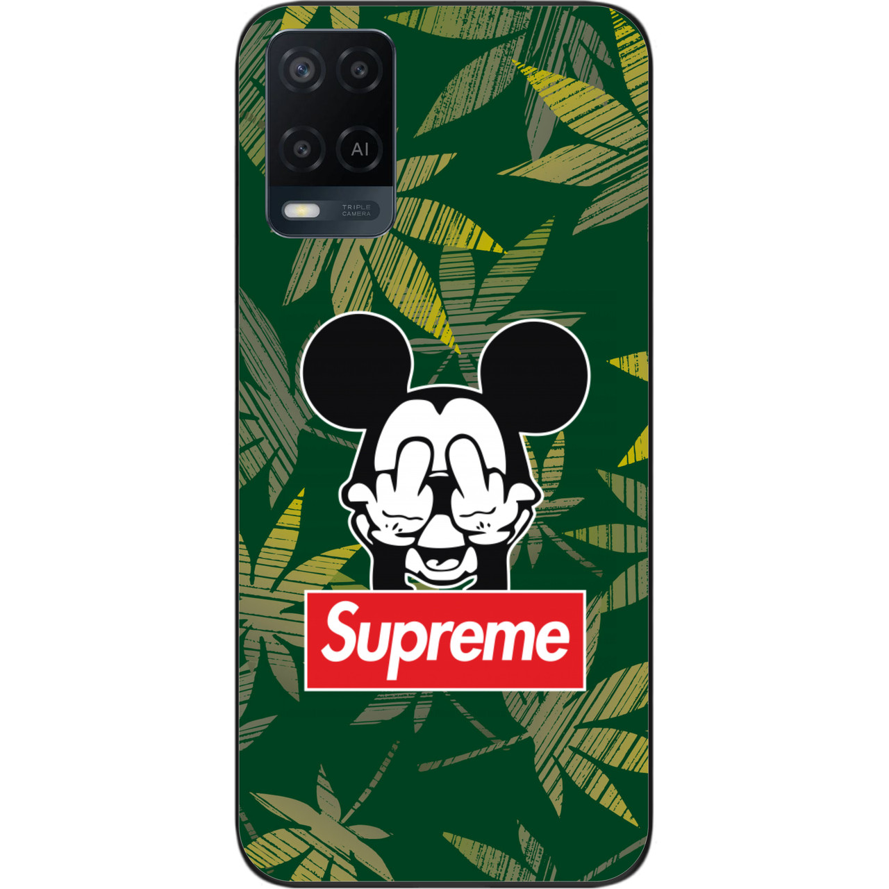 Силіконовий чохол для OPPO A54 з картинкою Міккі Supreme, фото 1