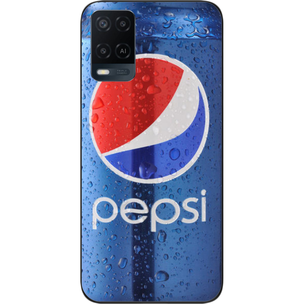 Силіконовий чохол для OPPO A54 з картинкою Pepsi, фото 1
