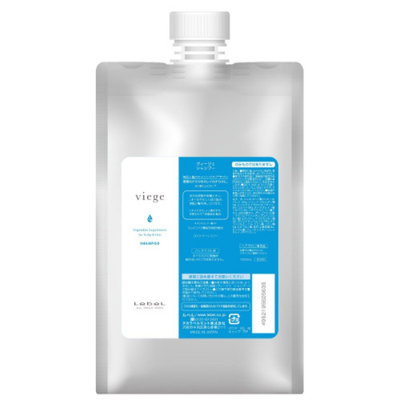 Шампунь відновлюючий для волосся і шкіри голови Lebel Viege Shampoo, 1000 мл