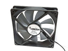 Кулер корпусний Merlion 12025 DC sleeve fan 2pin - 120*120*25мм, 1100об/хв