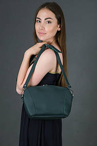 Жіноча сумка Майя з натуральної шкіри колір Зелений