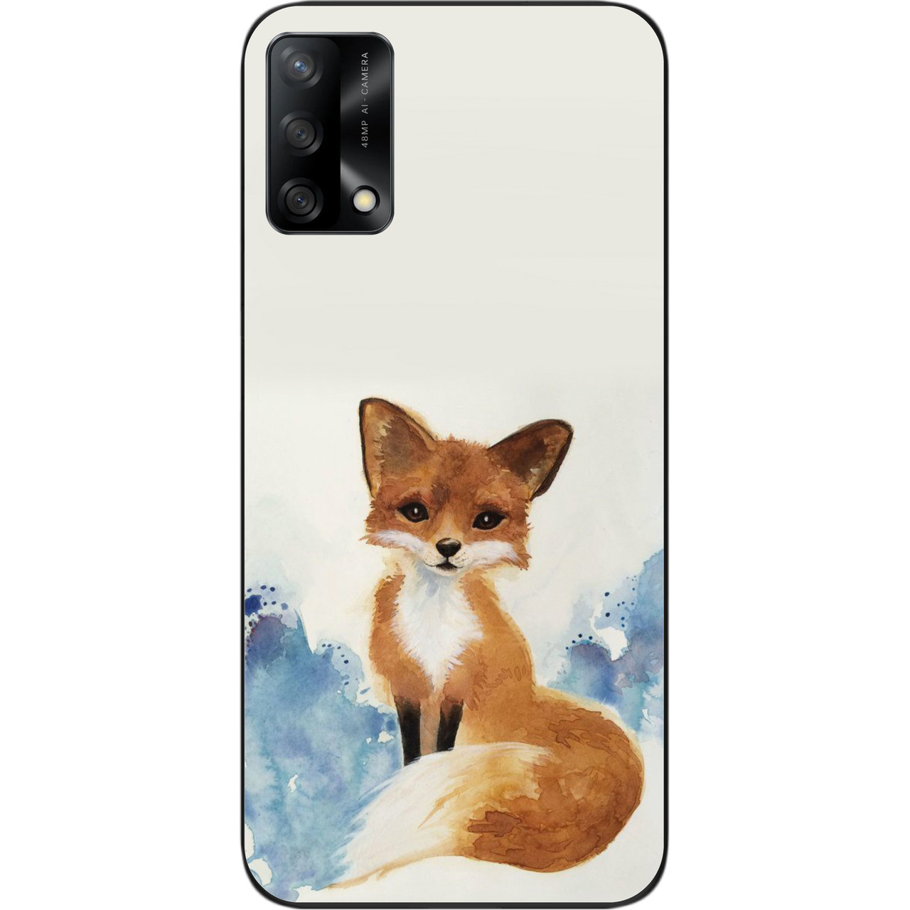 Силіконовий чохол для OPPO A74 з картинкою Лисиця, фото 1