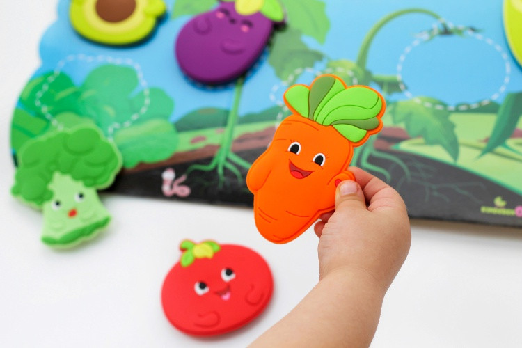 Игрушки на присосках для купания в ванной Овощи, KinderenOK (240221) - фото 6 - id-p1438215147