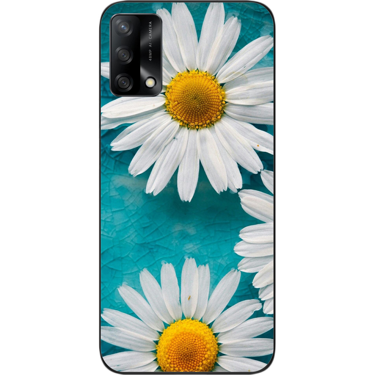 Силіконовий чохол для OPPO A74 з картинкою Ромашки, фото 1