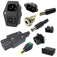 01-13-000. Роз'єми живлення IBM, низьковольтні та перехідники