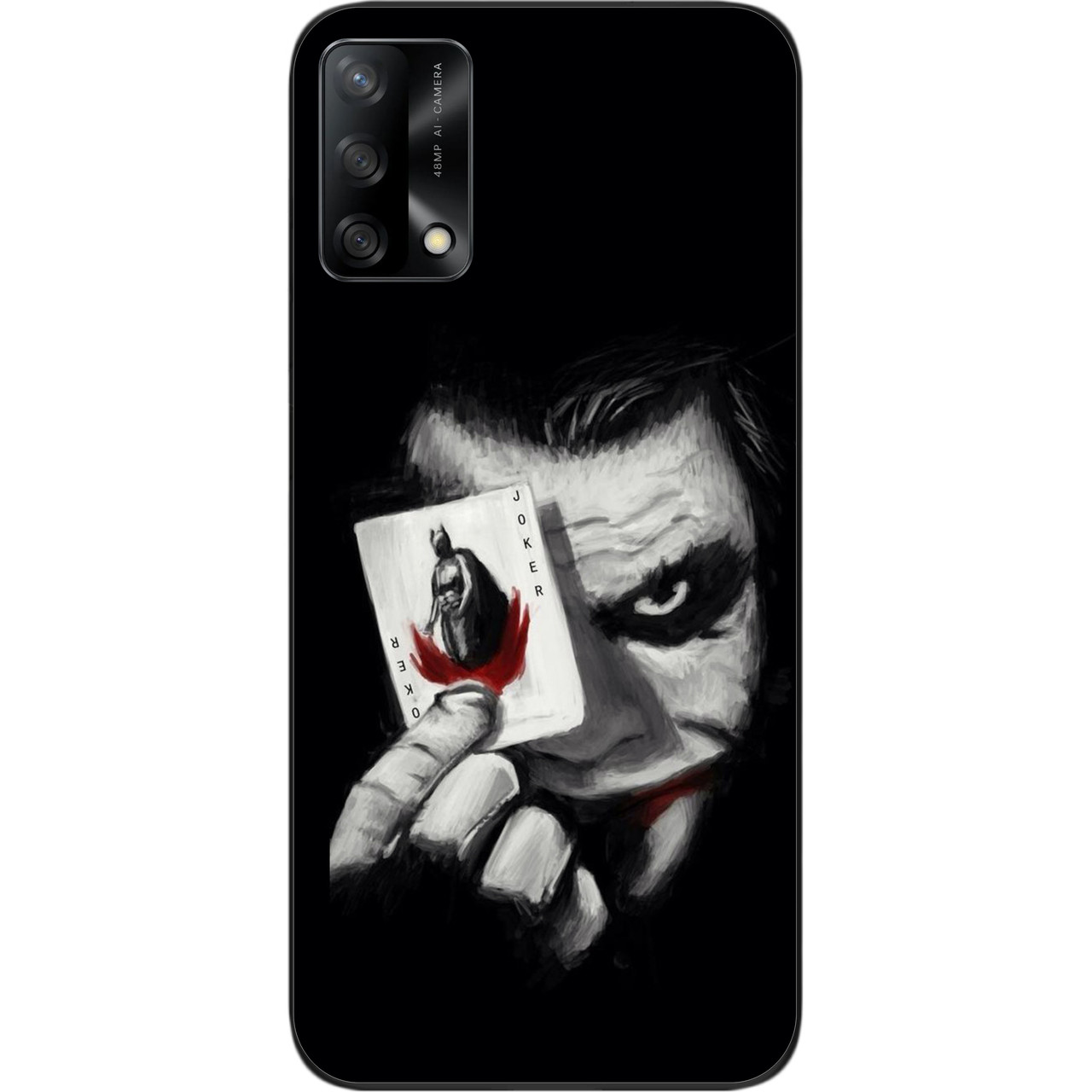 Силіконовий чохол для OPPO A74 з картинкою Джокер з картою, фото 1