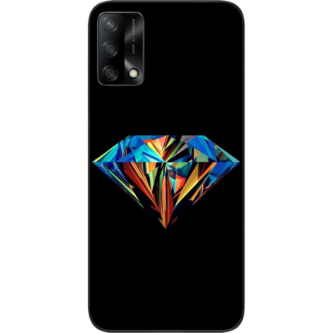 Силіконовий чохол бампер для OPPO A74 з картинкою Діамант, фото 1