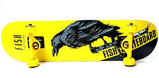 Скейтборд Fish Skateboards з принтом Ворон, фото 2