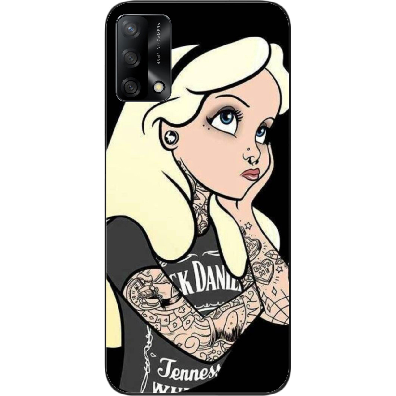 Силіконовий чохол бампер для OPPO A74 з картинкою Попелюшка, фото 1