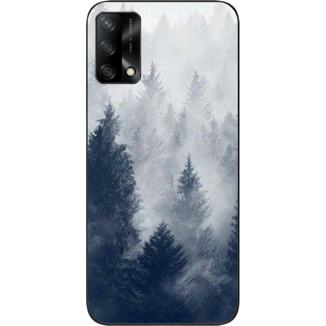 Силіконовий чохол бампер для OPPO A74 з картинкою Ліс, фото 1