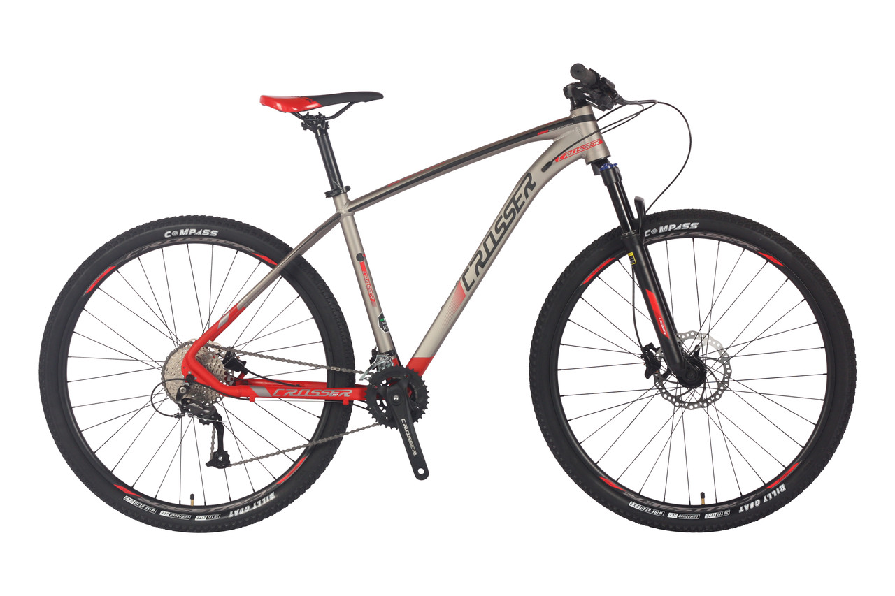 Гірський велосипед 26" Crosser X880 рама 15.5", перемикачі Shimano 21 швидкість, механіка на зріст 147-162 см