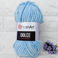 Плюшевая пряжа YarnArt Dolce 749 голубой