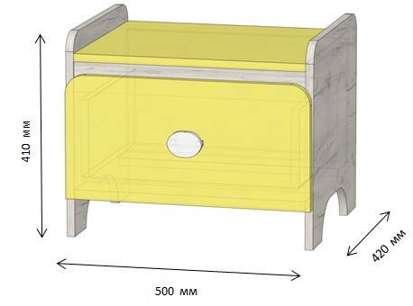 Купить Прикроватная тумбочка в детскую Немо, цена 998 ₴ — Prom.ua (ID ...