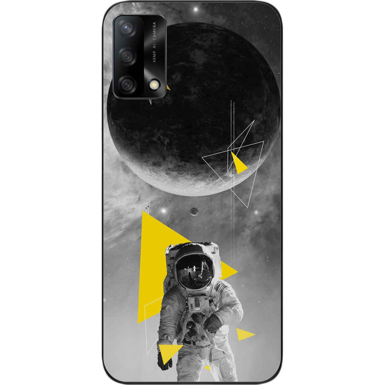 Чохол силіконовий для OPPO A74 з картинкою Астронавт, фото 1