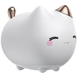 Нічник дитячий Baseus Cute Series Kitty Silicone DGAM-A02 білий