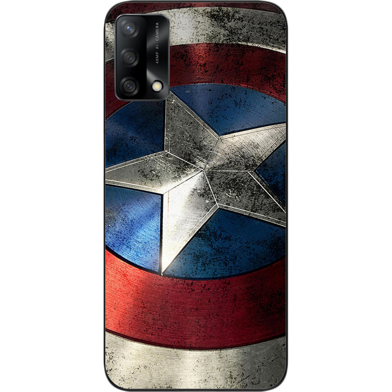 Оригінальний чохол для OPPO A74 з картинкою Капітан Америка, фото 1