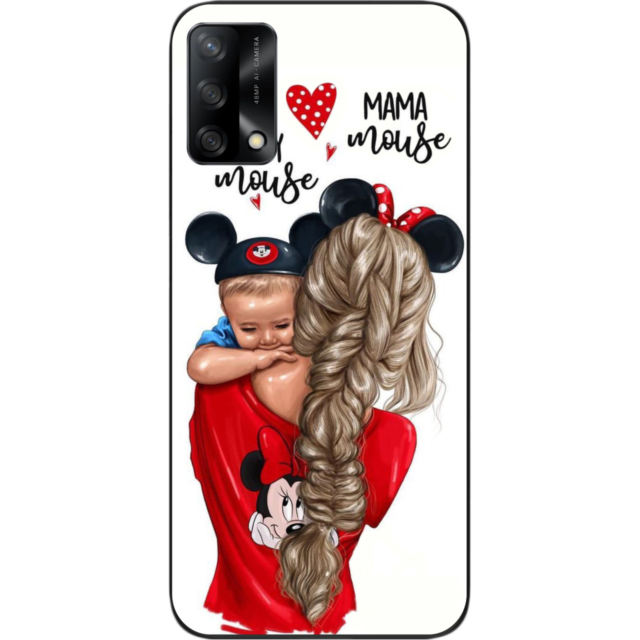 Оригінальний чохол для OPPO A74 з картинкою Мама з сином, фото 1