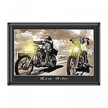 Настінна картина з вбудованими світловими ефектами від американського бренду Electric Art "Безтурботний їздець"