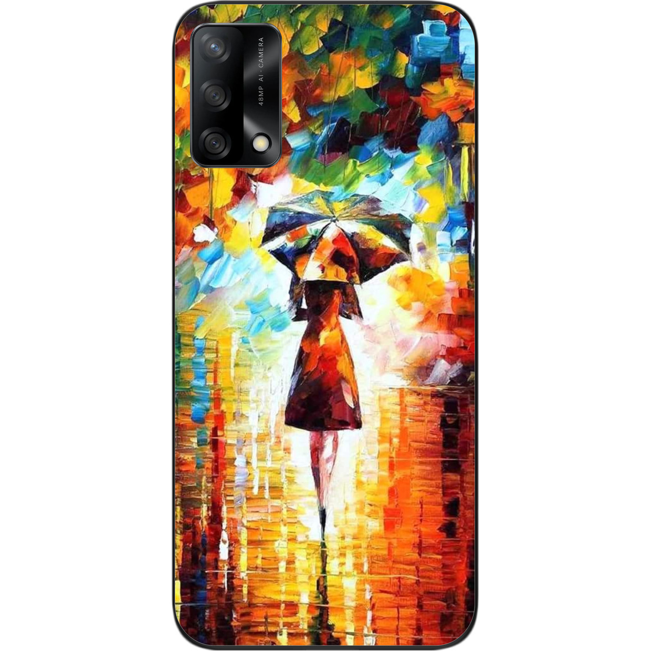 Силіконовий чохол для OPPO A74 з картинкою Прогулянка, фото 1