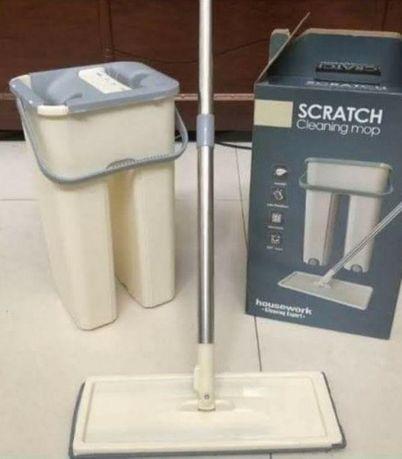Швабра з відром Scratch Cleaning Mop G3 бежева, фото 1