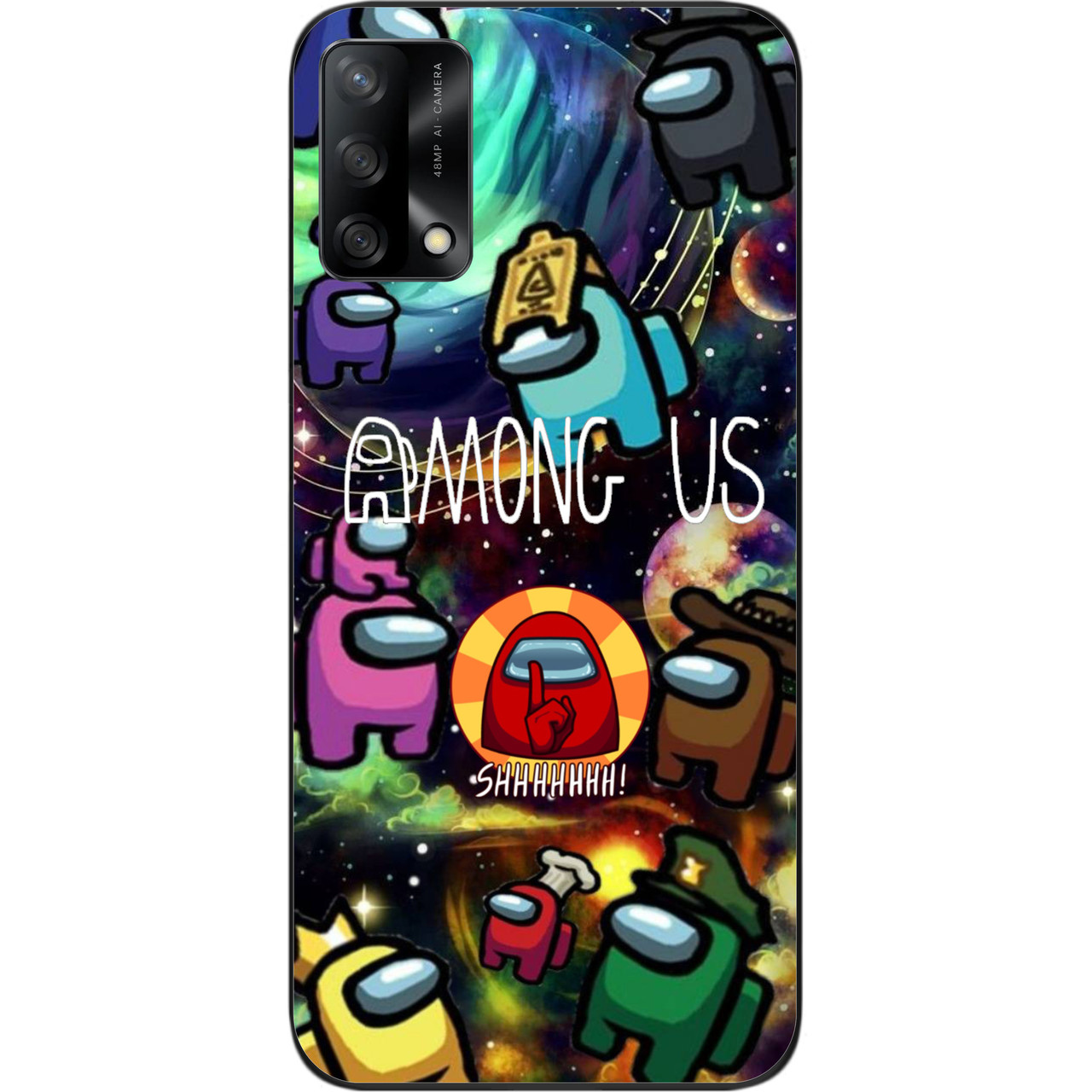 Силіконовий чохол для OPPO A74 з картинкою Among us Серед нас, фото 1