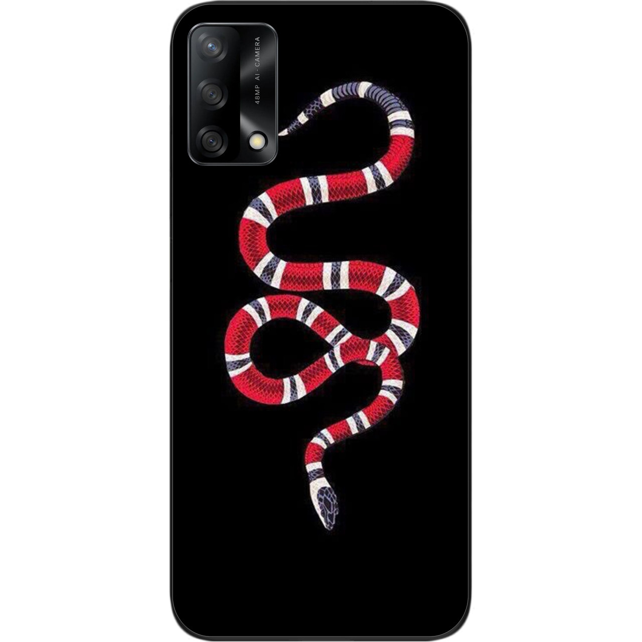 Силіконовий чохол для OPPO A74 з картинкою Змія, фото 1