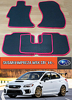 ЕВА коврики Субару Импреза ВРХ 2014-н.в. EVA резиновые ковры на Subaru Impreza WRX STI