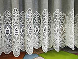 Лляна тюль. Мереживна тюль. Красива тюль. Тюль для залу. Тюль у вітальню. Тюль у спальню. Турецька тюль., фото 9
