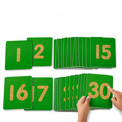 Набір тактильних цифр від 1 до 30 (30 карток) Lakeshore