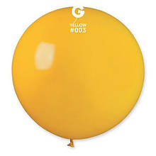 Латексна кулька пастель жовтий темний 19"/03/48см Yellow