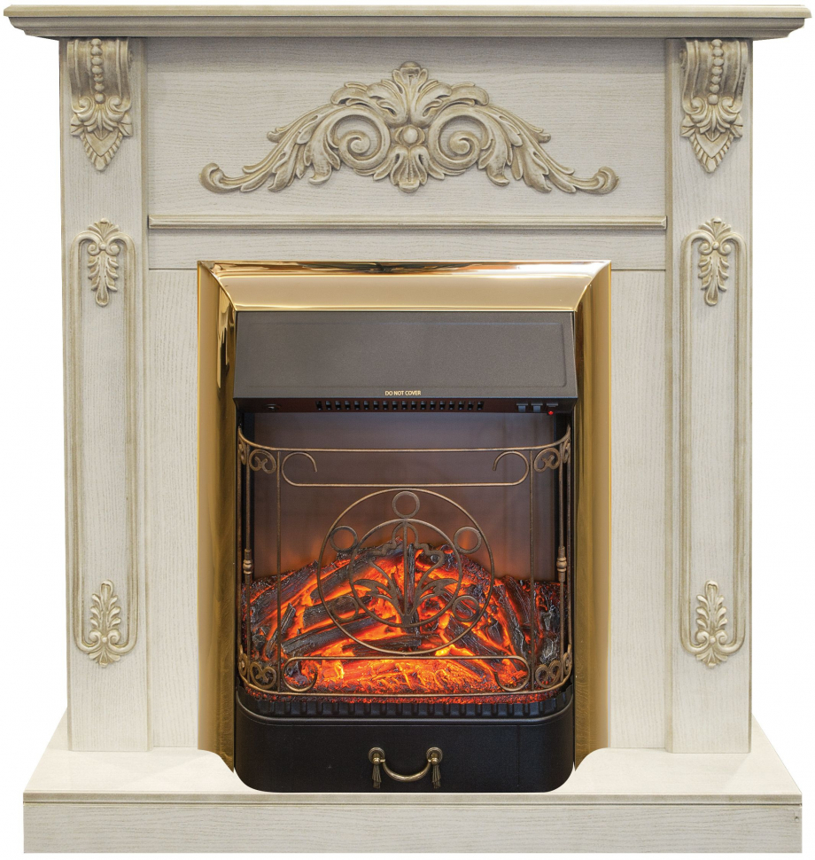 Пристінний каминокомплект Fireplace Афіни Шпон дуб ефект мерехтливих дров зі звуком і обігрівом