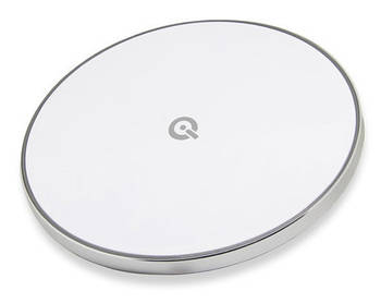 Бездротова зарядка Qitech Slim Pad Gen 2  ⁇  бездротові зарядки для телефона  ⁇  колір сріблястий