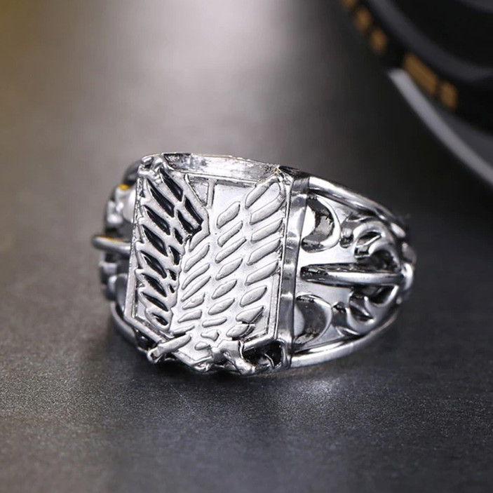 Кільце Атака на Титанів зі сталі, фото 1