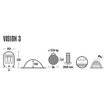 Намет High Peak Vision 3 Black (10290), фото 3