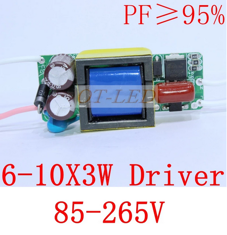 №137 Драйвер Driver 6-10x3W (6x3W, 8x3W, 9x3W, 10x3W, 1x20W) DC18-32V 600mA
