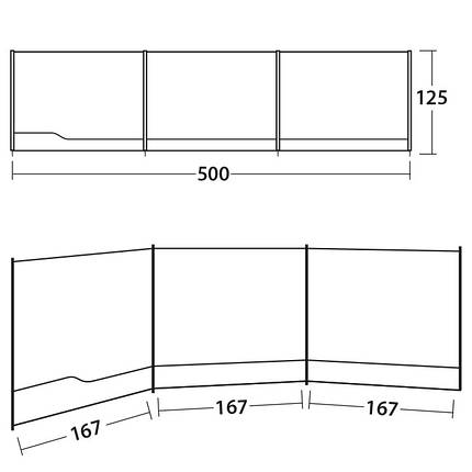 Тент пляжний Outwell Windscreen Grey (111161), фото 3