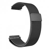Ремінець Amazfit Bip / GTS / Galaxy Watch 42mm / Active2 / Gear S2 20mm black Milanese Loop