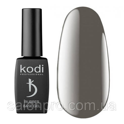 Kodi Professional Color Rubber Base Gel Ultimate Gray - кольорове базове покриття (сірий), 8 мл