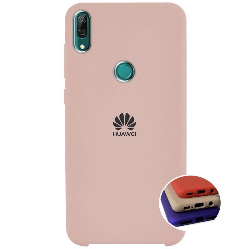 Чохол Silicone FULL case для Huawei Y6s 2019 (01) Pink sand пудровий
