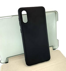 Чохол для Samsung Galaxy A02, A022 накладка на бампер Case силіконовий чорний матовий