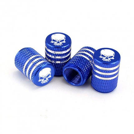Ковпачки на ніпель Череп Alitek 3Stripes Skull Black (4 шт), фото 2
