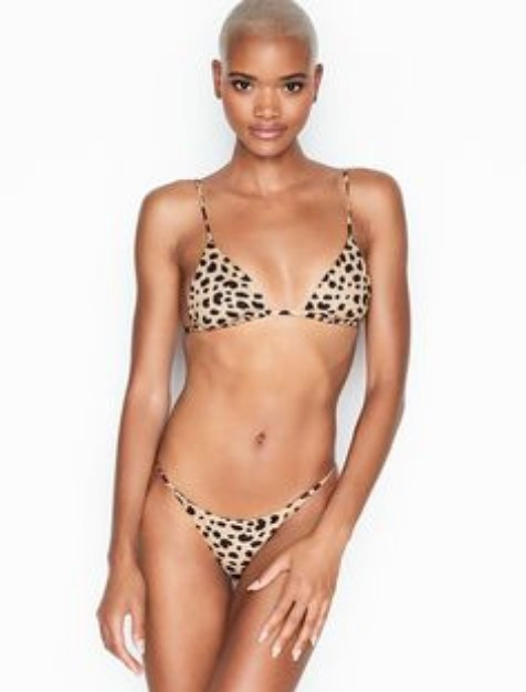 Роздільний Купальник Victoria's Secret SKIN BY SAME Ліф р. L / Плавки р. XL, Леопардовий, фото 1