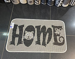 Килимок 50*80 "Home" сірий колір, на гумовій основі для кухні, передпокої, балкони